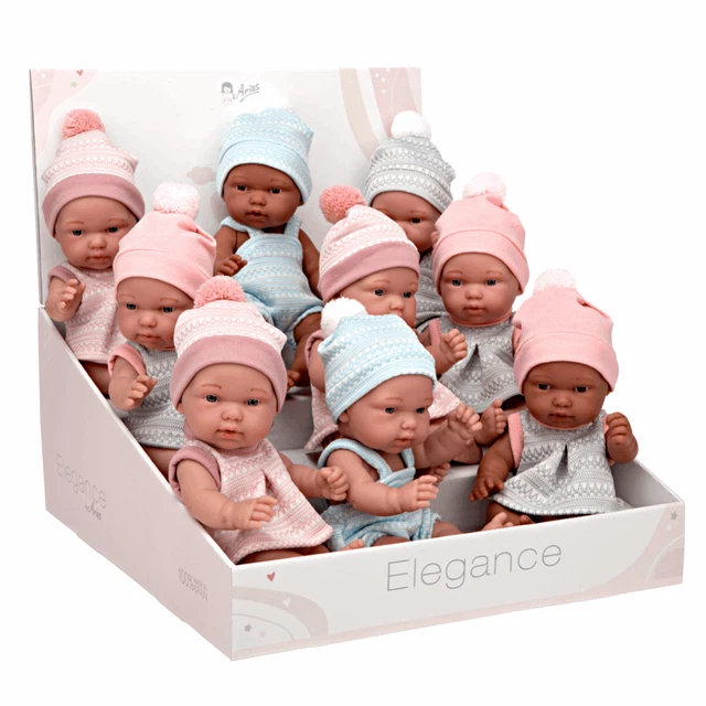 Arias Élégant Bébés Avec Chapeaux, 26 CM
