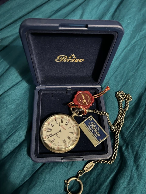 Scatola Porta Orologio Da Tasca Quadrata 9x9x2,6 Cm - Custodia Regalo In Bronzo Nero