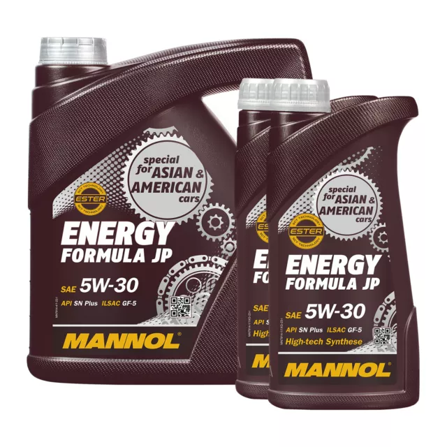 6 (4+2x1) Litro Mannol 5W-30 Energia Formula JP Olio per Hyundai, Toyota ECC