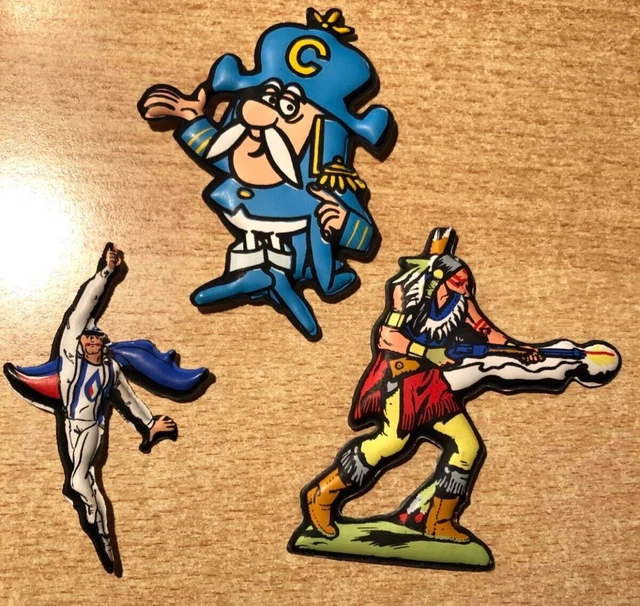 Lotto di 3 figurine pubblicitarie Plasteco tipo formaggino Mio Locatelli  varie