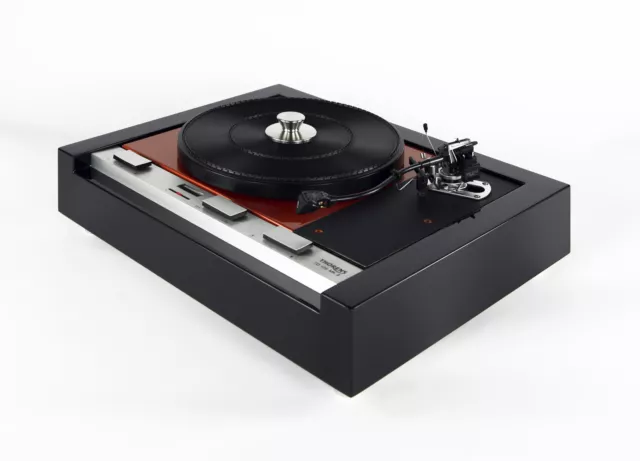 Revidierter Thorens TD 125 MKII Plattenspieler black orange SME Series III