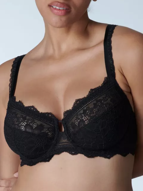 New! $125 Simone Perele 1A1320 Freesia Full Cup Underwire Bra Sz 36D