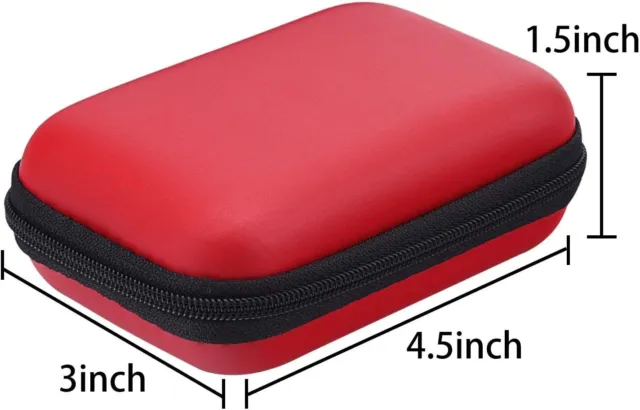 6 Pcs Portable EVA Carrying Hard Headphone Case Earphone TF Card Storage Box Bag 3