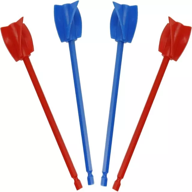 4PCS Resin Mixer Accessories Red Paint Mixer Adjustable Reusable  Drill