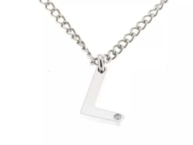 MORELLATO collana Glamour lettera L acciaio e diamante S017303P L