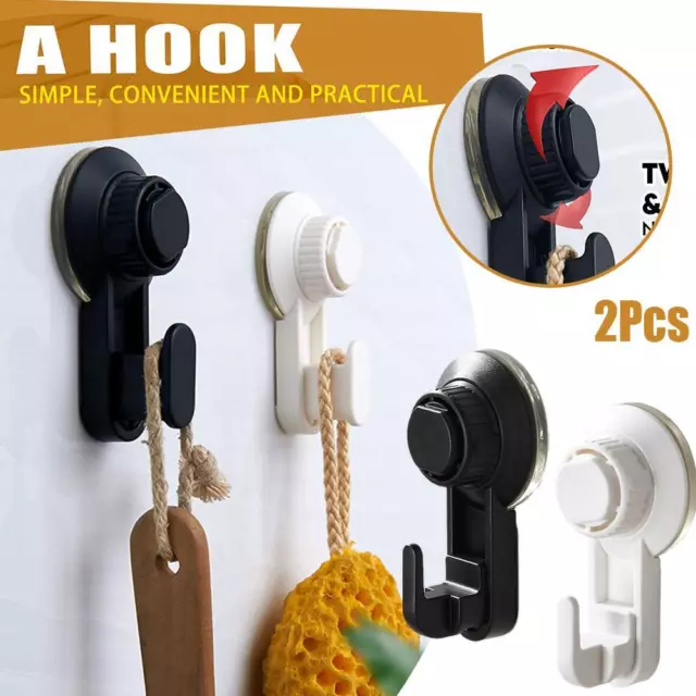 No Hole Suction Cup Hook Bathroom Kitchen Vacuum Hooks Hanging Clothes Hook I2W6 3