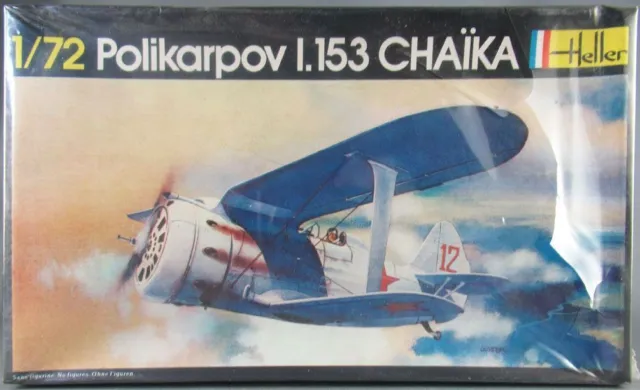 Heller - N°249 Polikarpov I. 153 Chaïka 2 Décorations 1/72 Neuf Boite Cellophané