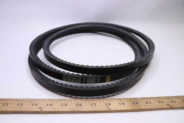 A&I Products Drive Belt Polyester Cord Black 114.90" Len .513" Thick  A-AE55671