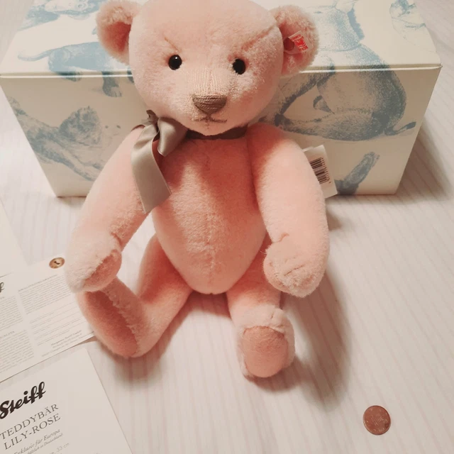 Steiff Teddy Bear 2014 Lily-Rose Pale Pink Alpaca 674044 Limited Edition