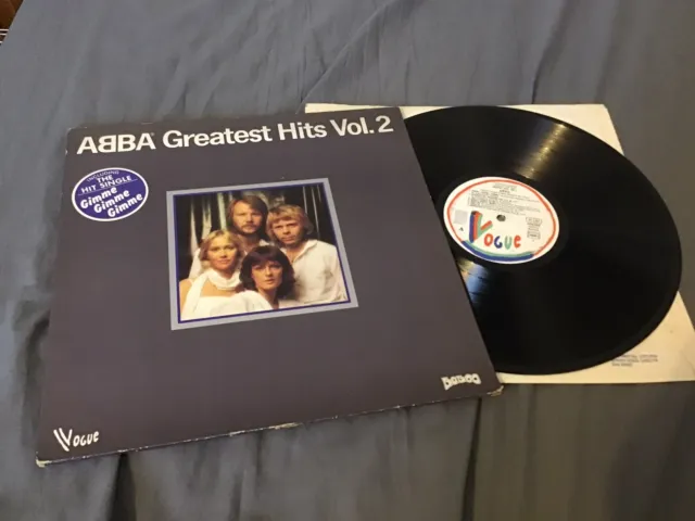 Abba  -  Greatest Hits Vol. 2  -  French Pressing Lp On Vogue Label In Gatefold
