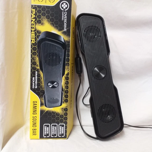 OVERDRIVE GAMING SOUND Bar, Panther Windows & Apple Compatible h04 £7.