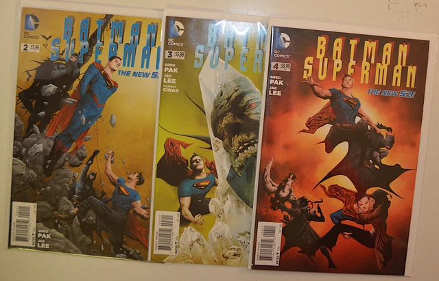 Batman/Superman Lot of 3 #2,3,4 DC Comics (2013) NM 1st Print Comic Books