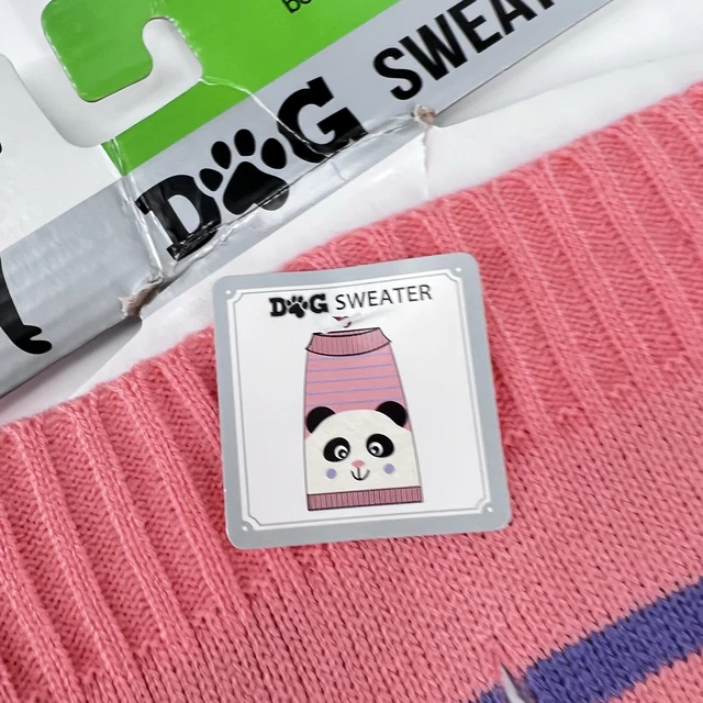 NUEVO CON ETIQUETAS adorable perro panda suéter mediano beagle caniche estándar