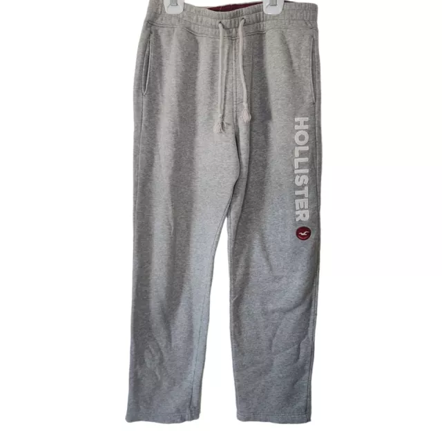 Hollister Women's XS Pants Sweatpants Logo Drawstring Closure Gray