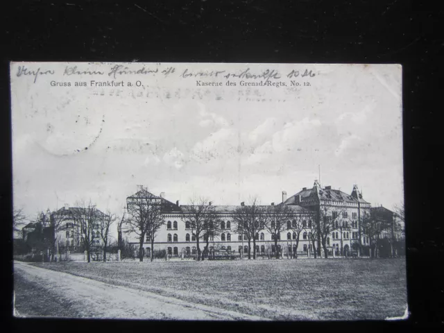 alte orig. AK  Frankfurt / Oder 1910 Kaserne