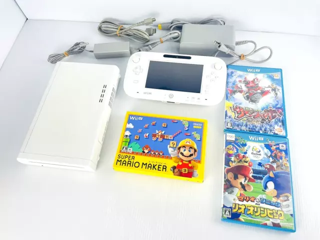 [Great] Nintendo Wii U Console Basic 8GB shiro White Region code NTSC-J  Japan