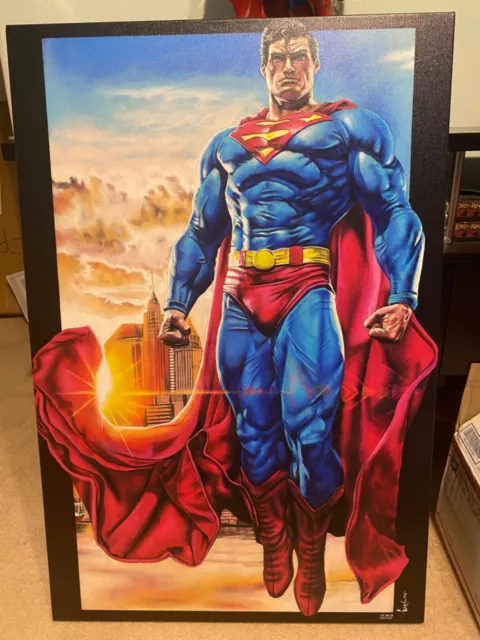 SUPERMAN movie HUSH Victor GARDUNO SOLD OUT AP 38/38 ART print PAINTING Canvas