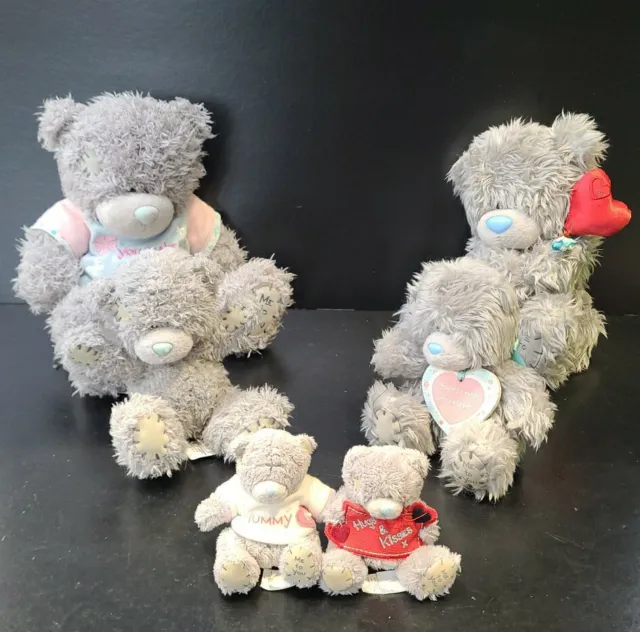 Me To You Tatty Teddy Soft Plush Collectable Bundle Joblot Of 6X Grey Bears