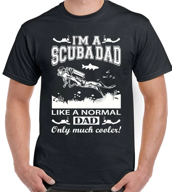 Scuba Diving T-Shirt I'm a Dad Mens Funny Diver Father's Day Equipment Mask Kit