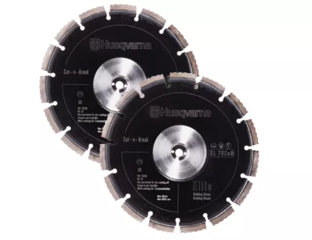 Husqvarna 597807901 9" Cut-n-Break Diamond Replacement Blade Set for Hard Materi