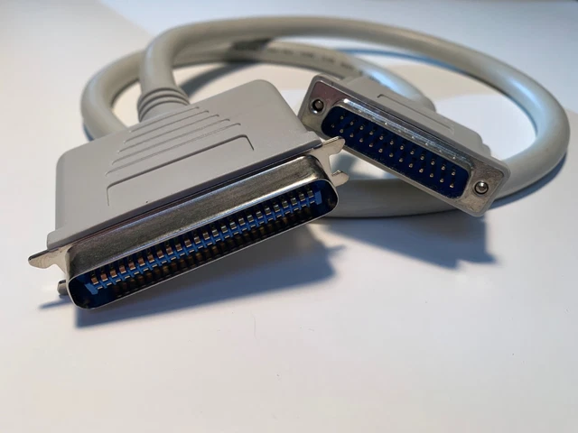 Scsi Cable: DB-25 Male to 50 pin Male. 3' in length Scsi Cable: DB-25 Male to 50 pin Male. 3' in length