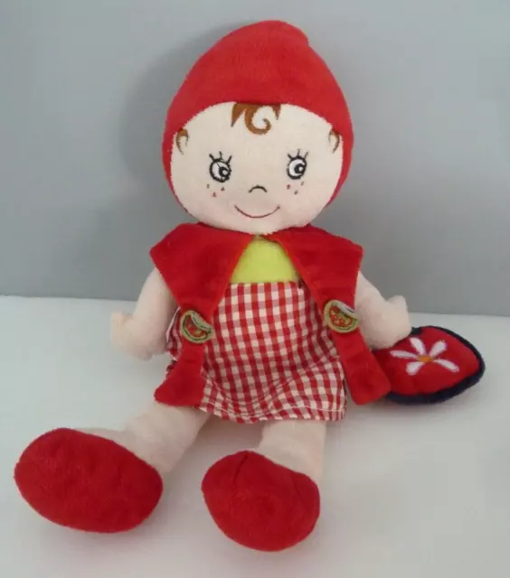 R7. DOUDOU PELUCHE PIKPIK Pik pik PETIT CHAPERON ROUGE SAC 30cm - TBE