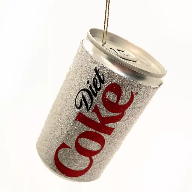 Diet Coke Glitter Can Christmas Tree Ornament Soda Drink Fizzy 2023 Coca Cola
