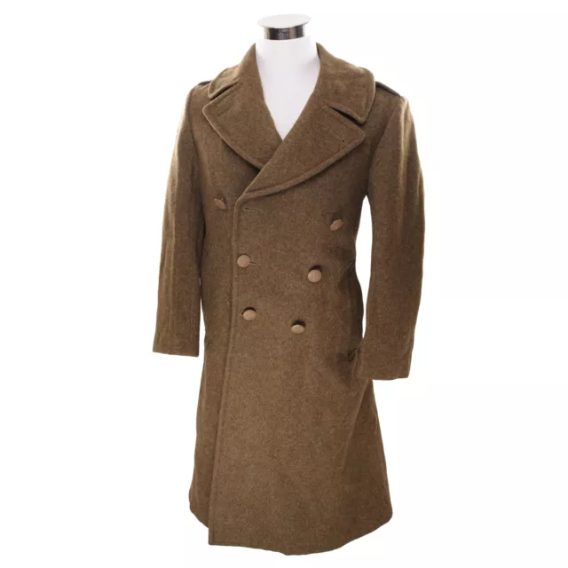 VINTAGE US ARMY M-1939 Overcoat Wool Coat 1942 Ww2 Size 36R $250.00 ...