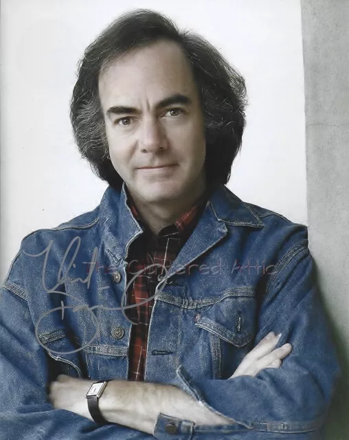 Music Legend NEIL DIAMOND Hand signed 8X10  Colour photo w COA.