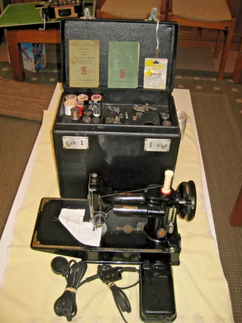 Singer Antique Featherweight 221 Sewing Machine Centennial Model