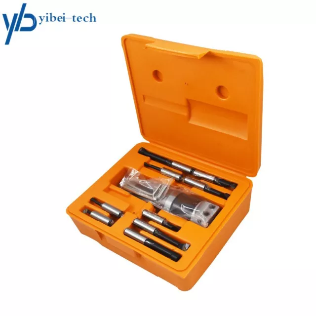 9 Pcs 1/2" Carbide Boring Bar Set 2" Boring Head R8 Shank For Bridgeport Milling