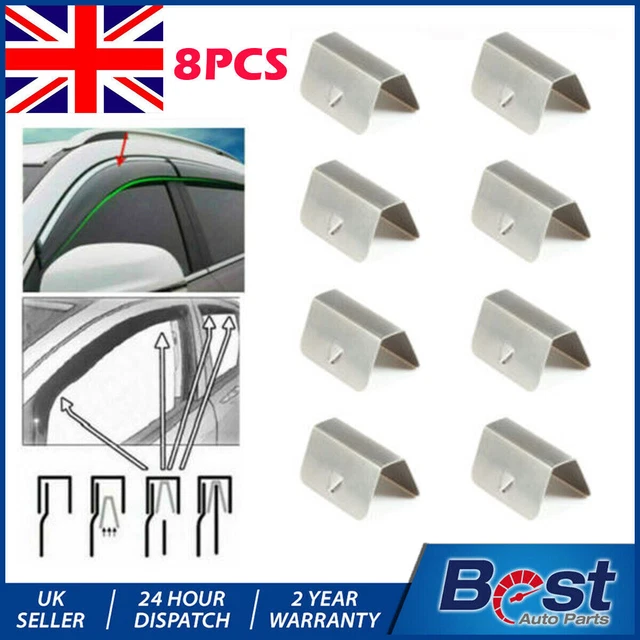 CHANNEL RAIN WIND Deflector CLIPS For HEKO SNED G3 Climair iSpeed Metal