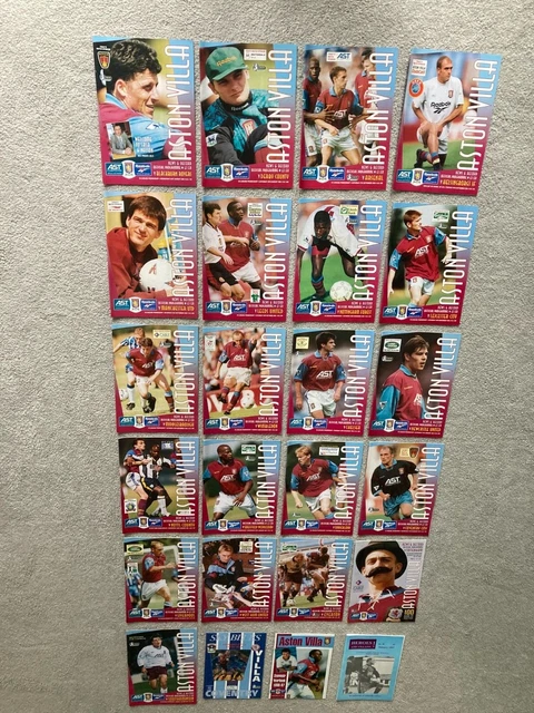 22 X ASTON Villa Programmes (199697) & 2 x Handbooks £7.50 PicClick UK