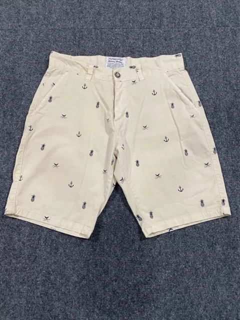 Bespoke Sport Shorts Mens Size 32 All Over Print Anchor Pineapple Fish