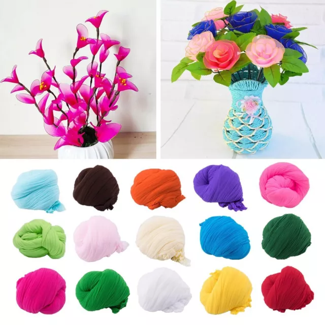 20pcs Mesh Flower Stocking DIY Nylon Silk Stockings Flower For Flower Multicolor