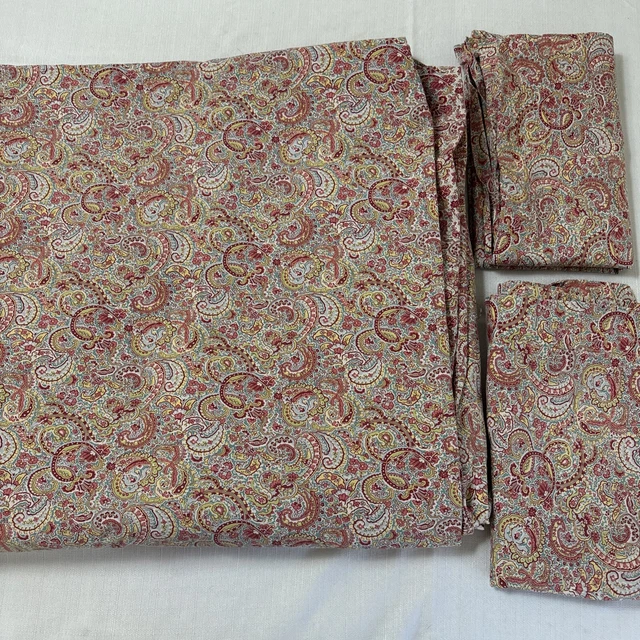 POTTERY BARN FULL Queen Duvet Standard Shams Organic Cotton Boho