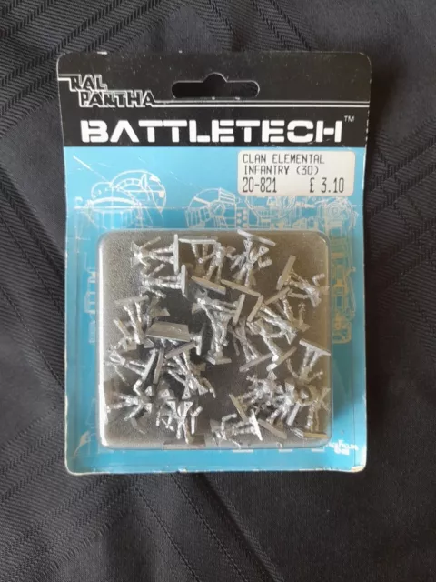 Ral Partha Battletech Miniature Minifigs CLAN ELEMENTAL INFANTRY (30) FASA NEW