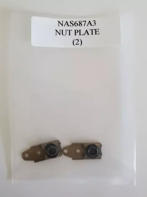 NAS687A3 Plate Nut Self-Locking Steel - Lot of 2
