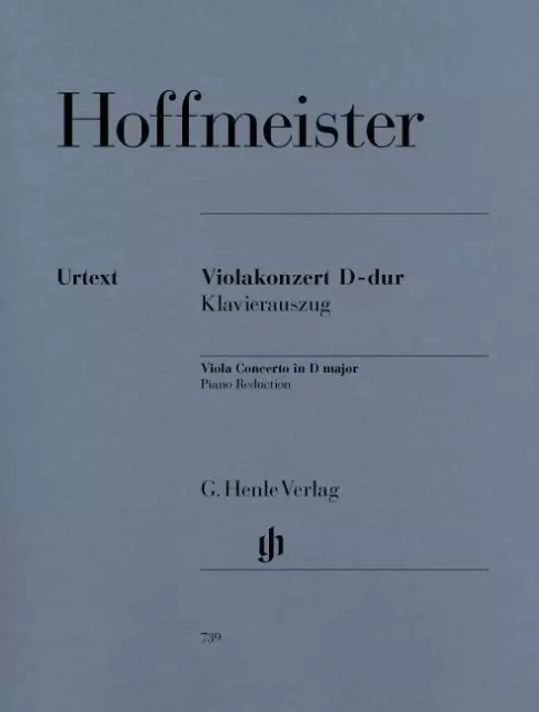 Hoffmeister, Franz Anton - Violakonzert D-dur | Buch | 9790201807393