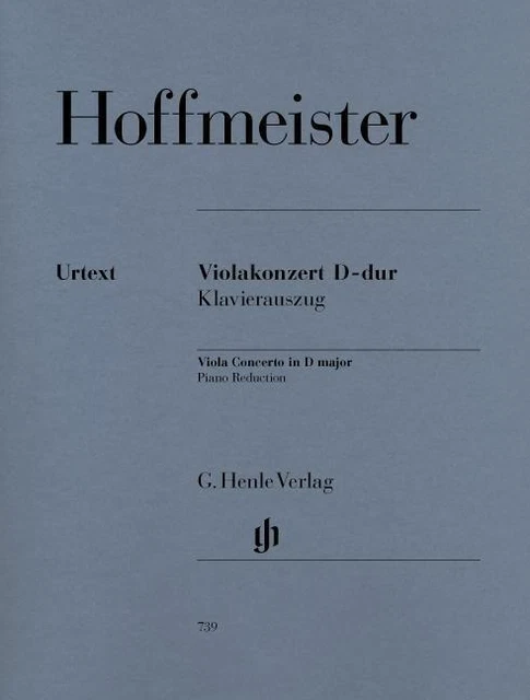 Hoffmeister, Franz Anton - Violakonzert D-dur | Buch | 9790201807393
