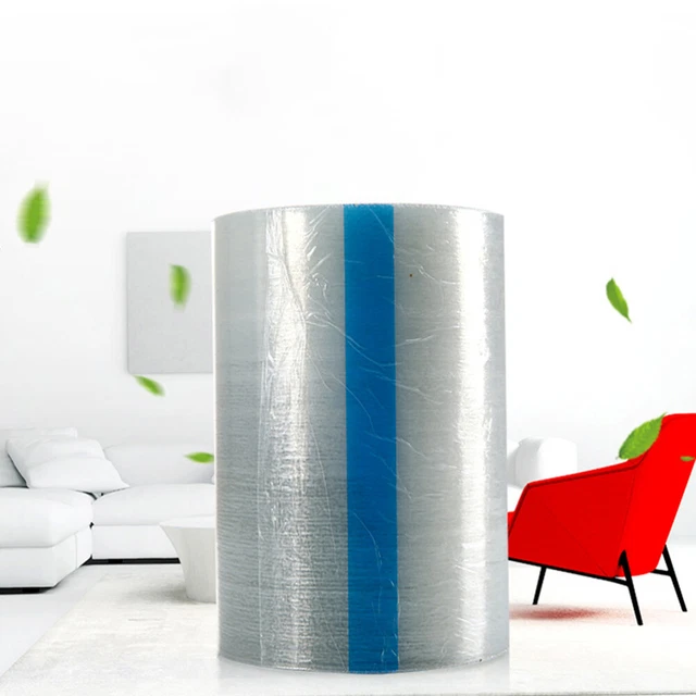 1 Rolle Starke selbstklebende transparente Einwegschuhe Kunststofffolie für den