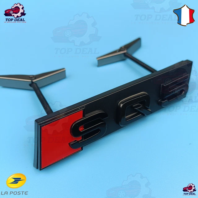 Autocollant Emblème V8T Noir Mat Pour Garde-boue - Compatible Audi RS6, RS7, S8, Etc.