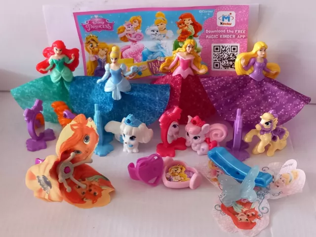 KINDER FERRERO SURPRISE COMPLETE SERIE PRINCESS PALACE PETS 11xFIGURINE +BPZ RAR