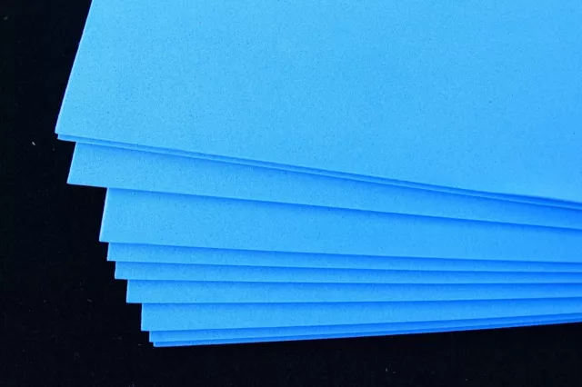 Moosgummiplatten, 22 x 30cm, 10 Platten in hellblau