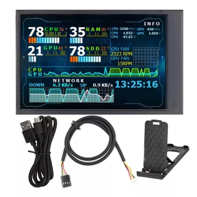 Moniteur LCD IPS de 3, 5 Pouces  éCran Capacitif pour Moniteur D'Ordinateur7028