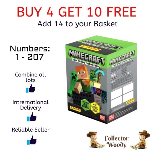 MINECRAFT TIME TO Mine (2022) Panini Trading Cards - #1 - #207 £1.45 ...