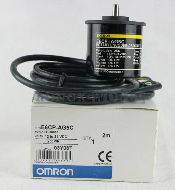 New 1PCS E6CP-AG5C OMRON Absolute Rotary Encoder 256P/R E6CPAG5C