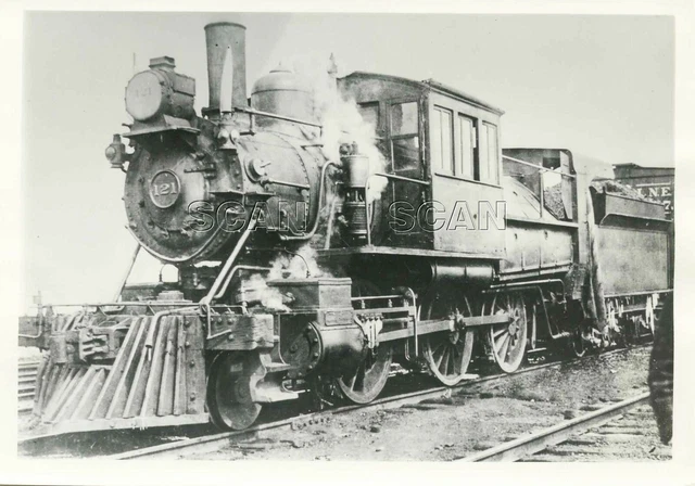 9GG325 RP 1907/1960s DELAWARE & HUDSON RR 2-6-0 CAMELBACK LOCO #121 FT EDWARD NY