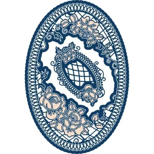 Tattered Lace WOODSIDE BLOOM OVAL Craft Die Set - 427643 - FREE UK P&P