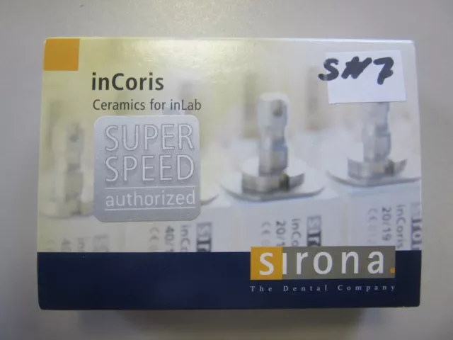 Sirona in Coris ZI 40/19 F1 Zirkonoxidkeramik- Blöcke#S7